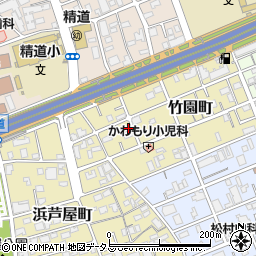 兵庫県芦屋市竹園町3-22周辺の地図