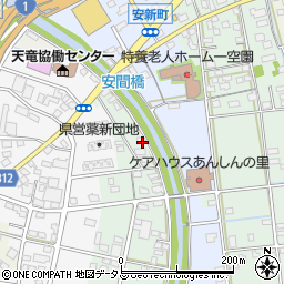 静岡県浜松市中央区安間町781周辺の地図