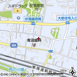 愛知県豊橋市大岩町西郷内87周辺の地図