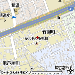 兵庫県芦屋市竹園町3-8周辺の地図