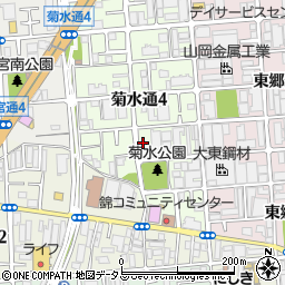 大阪府守口市菊水通4丁目周辺の地図
