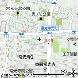 兵庫県尼崎市常光寺2丁目3周辺の地図