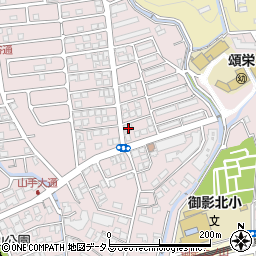 兵庫県神戸市東灘区御影山手4丁目1-11周辺の地図
