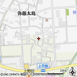 静岡県磐田市上万能462-1周辺の地図