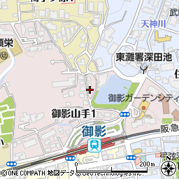 兵庫県神戸市東灘区御影山手1丁目6-10周辺の地図