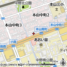 ＥＮＥＯＳ本山東ＳＳ周辺の地図