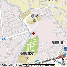 兵庫県神戸市東灘区御影山手1丁目16周辺の地図