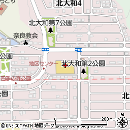 サン薬局　北大和店周辺の地図
