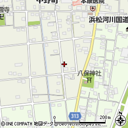 静岡県浜松市中央区中野町4325周辺の地図