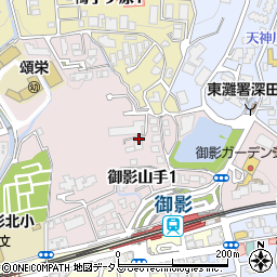 兵庫県神戸市東灘区御影山手1丁目7周辺の地図