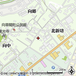 愛知県豊橋市向草間町北新切10周辺の地図