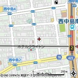 プライムコート新大阪周辺の地図
