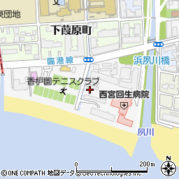 〒662-0957 兵庫県西宮市大浜町の地図