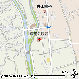 岡山市立津高公民館周辺の地図