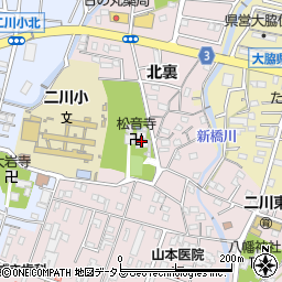 松音寺周辺の地図
