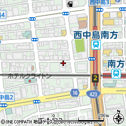 ひょうたん寿し 西中島店周辺の地図