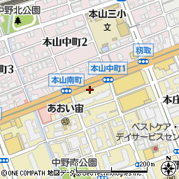 リパーク神戸本山南町６丁目駐車場周辺の地図