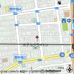 大阪地所周辺の地図