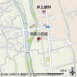 津高公民館周辺の地図