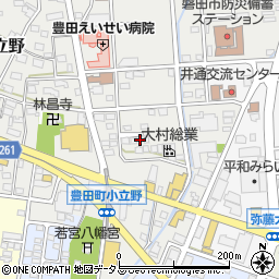 静岡県磐田市小立野162周辺の地図