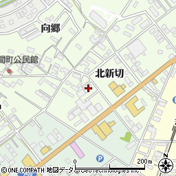 愛知県豊橋市向草間町北新切18周辺の地図