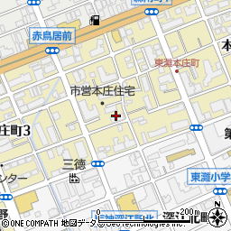 神戸市立　本庄児童館周辺の地図