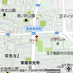 尼崎東警察署常光寺交番周辺の地図