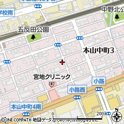 尾身米穀店周辺の地図