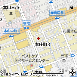 兵庫県神戸市東灘区本庄町3丁目8周辺の地図