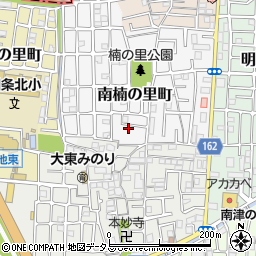 大阪府大東市南楠の里町周辺の地図