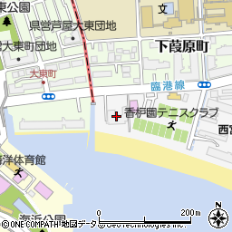 大浜ポンプ場周辺の地図