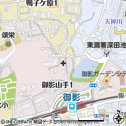 兵庫県神戸市東灘区御影山手1丁目7-6周辺の地図