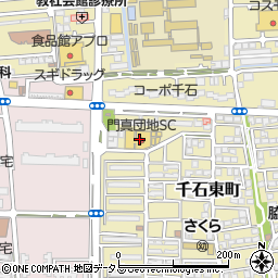 大阪王将門真団地店周辺の地図