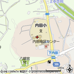 菊川市立内田小学校周辺の地図