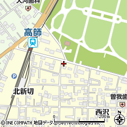 愛知県豊橋市高師町西沢19周辺の地図