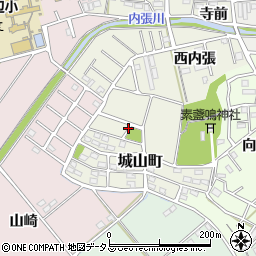 愛知県豊橋市城山町周辺の地図
