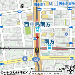 大阪府大阪市淀川区西中島周辺の地図