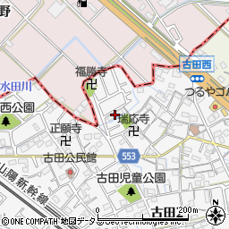 播磨町営住宅古田団地周辺の地図