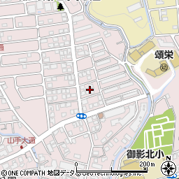 兵庫県神戸市東灘区御影山手4丁目4周辺の地図