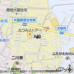 愛知県豊橋市大脇町大脇周辺の地図