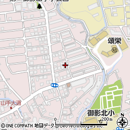 兵庫県神戸市東灘区御影山手4丁目4-16周辺の地図