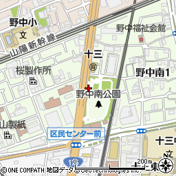 淀川警察署野中交番周辺の地図