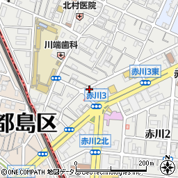 業務スーパーＴＡＫＥＮＯＫＯ赤川店周辺の地図