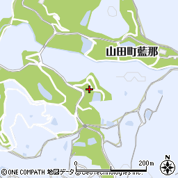 兵庫県神戸市北区山田町藍那猿田周辺の地図