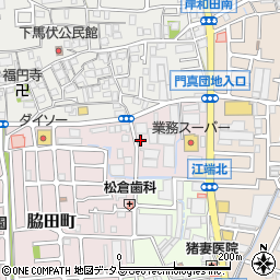 東洋カーマックス門真脇田町駐車場周辺の地図