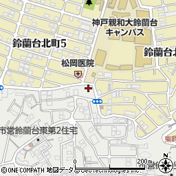 ファミリーマート神戸親和女子大学前店周辺の地図