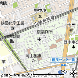 ヨンカン関西支店周辺の地図