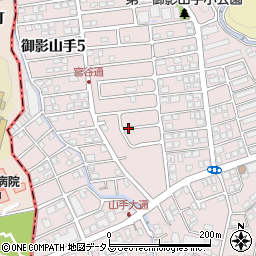 兵庫県神戸市東灘区御影山手4丁目13周辺の地図