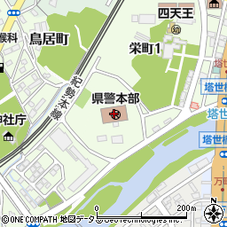 中部管区警察局三重県情報通信部周辺の地図