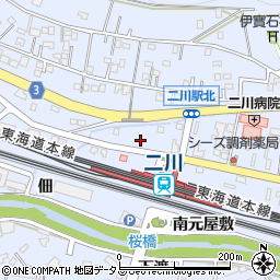 愛知県豊橋市大岩町北元屋敷15周辺の地図